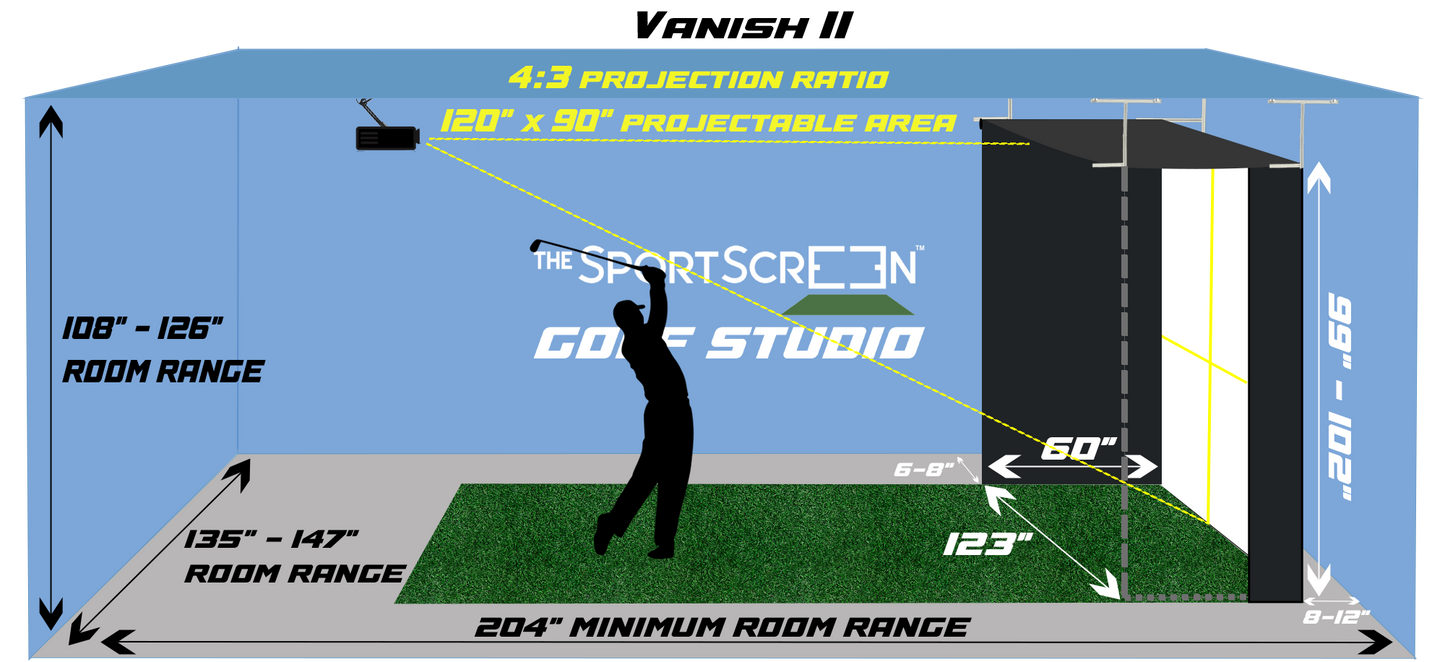 Vanish Series Retractable Golf Studio