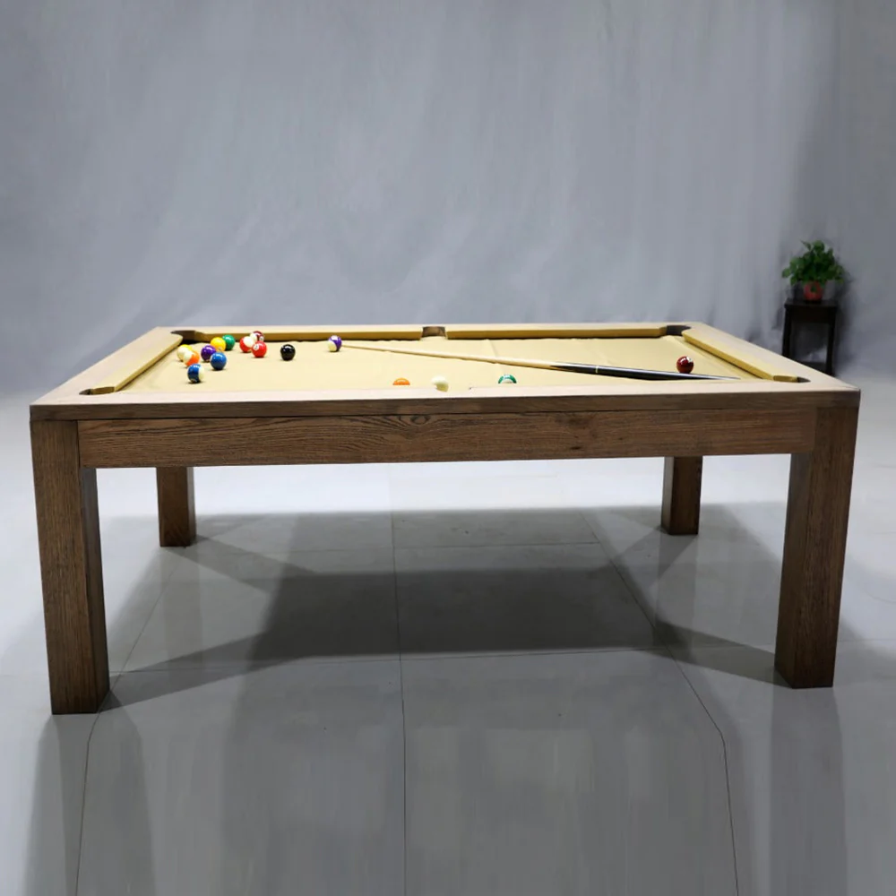 White Billiards Alpha Modern Slate Dining Top Pool Table