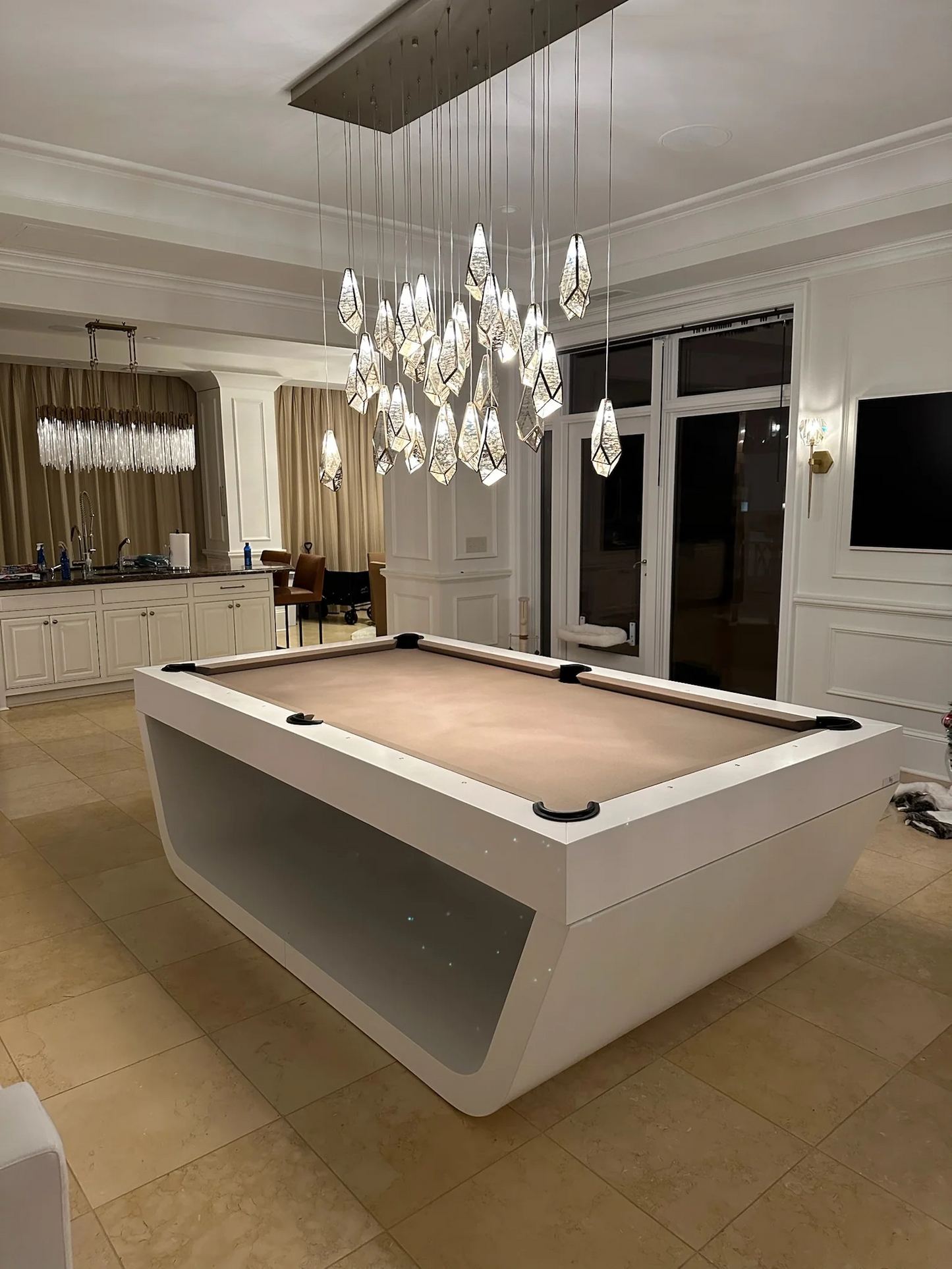 IN STOCK The Sofia Modern Slate Pool Table By White Billiards