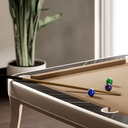 The Morris Modern Slate Leather Pool Table By White Billiards