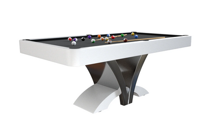 The Aliya Modern Slate Pool Table By White Billiards