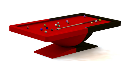 White Billiards Dome Modern Slate Pool Table
