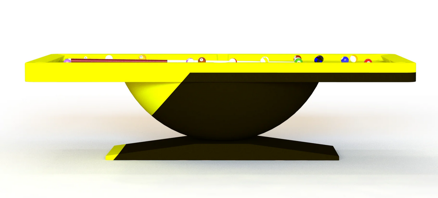 White Billiards Dome Modern Slate Pool Table