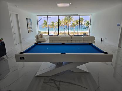 White Billiards Ultimate Modern Slate Pool Table