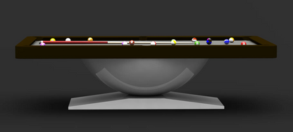 White Billiards Dome Modern Slate Pool Table